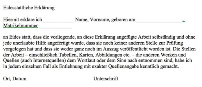 Eidesstattliche Erklärung: Definition, Bedeutung, Muster und Vorlagen