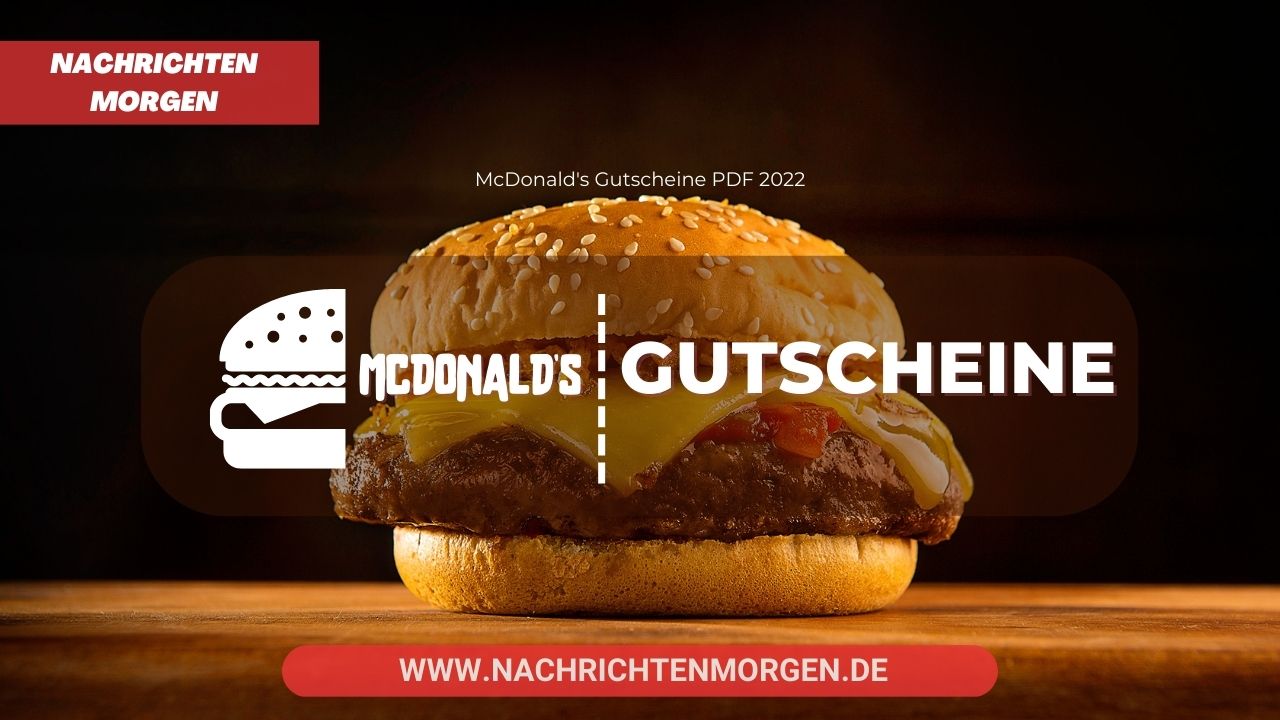 McDonald's Gutscheine PDF 2022