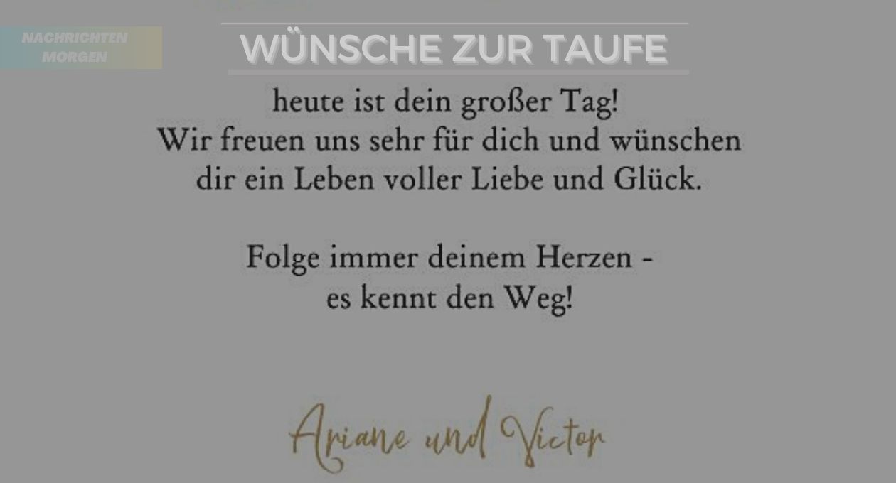 Wünsche Zur Taufe