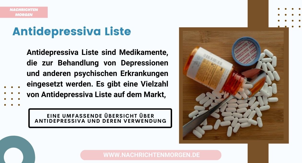 antidepressiva liste