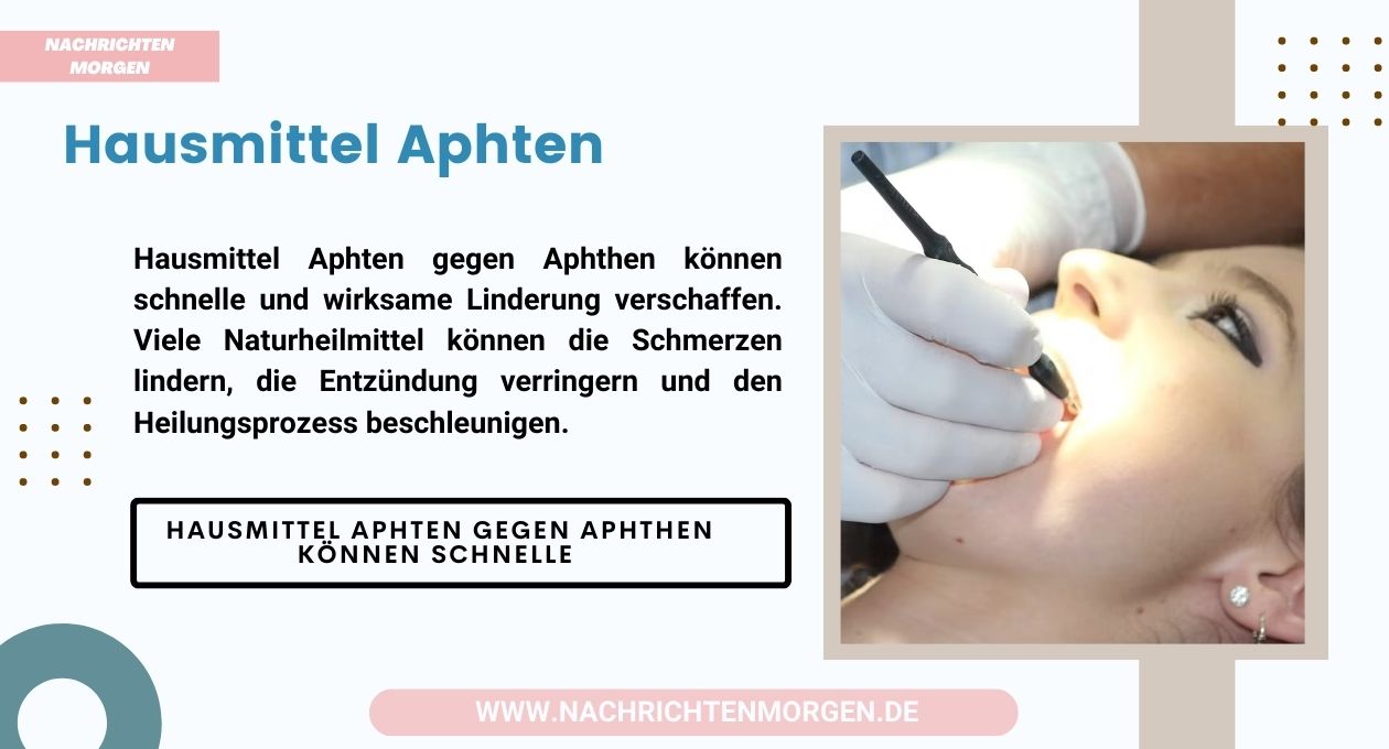 hausmittel aphten