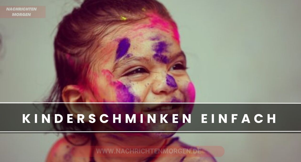 kinderschminken einfach