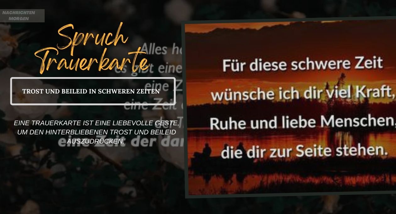 spruch trauerkarte