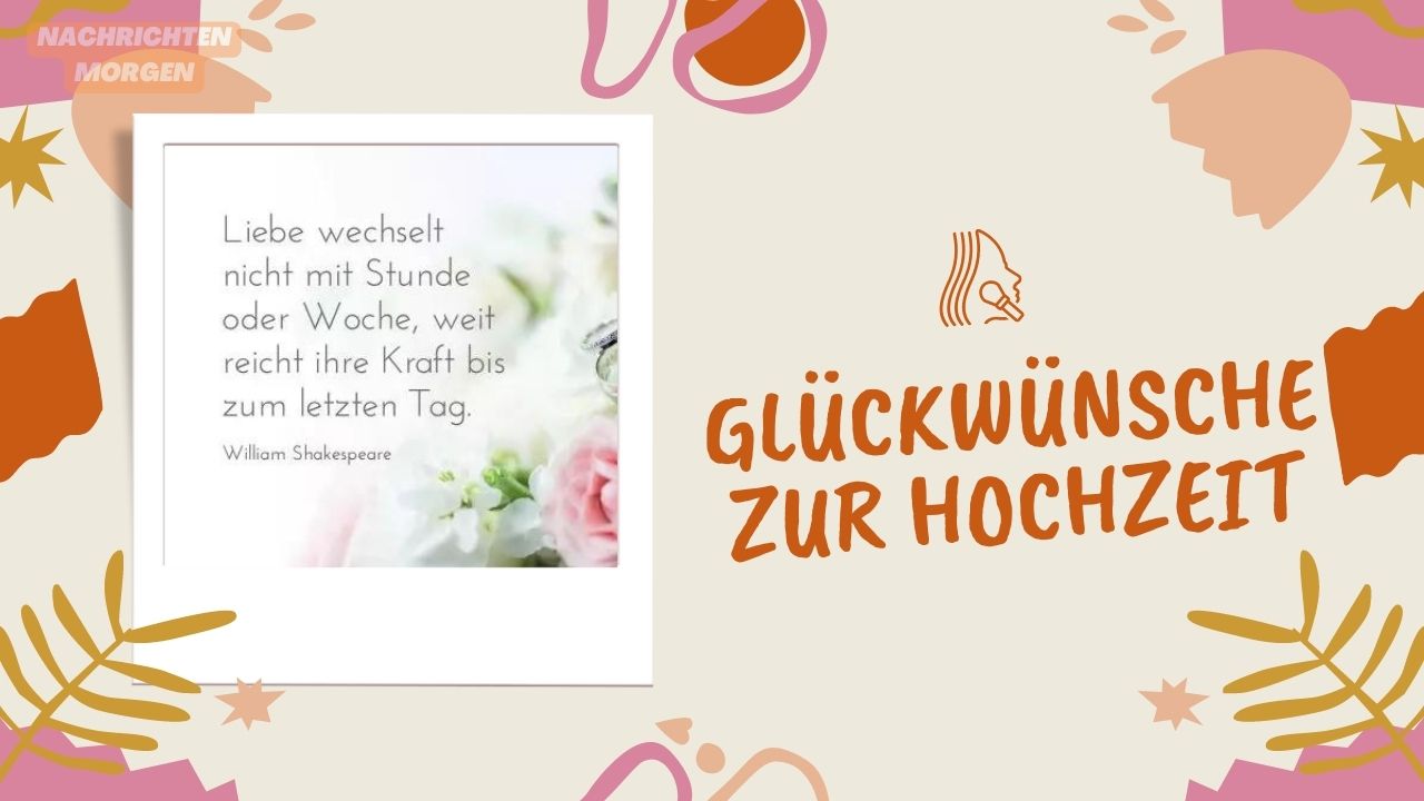 Glückwünsche zur Hochzeit