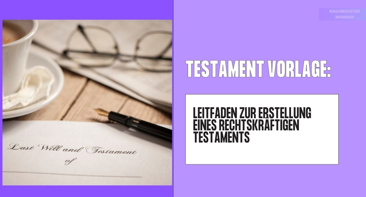 Testament Vorlage