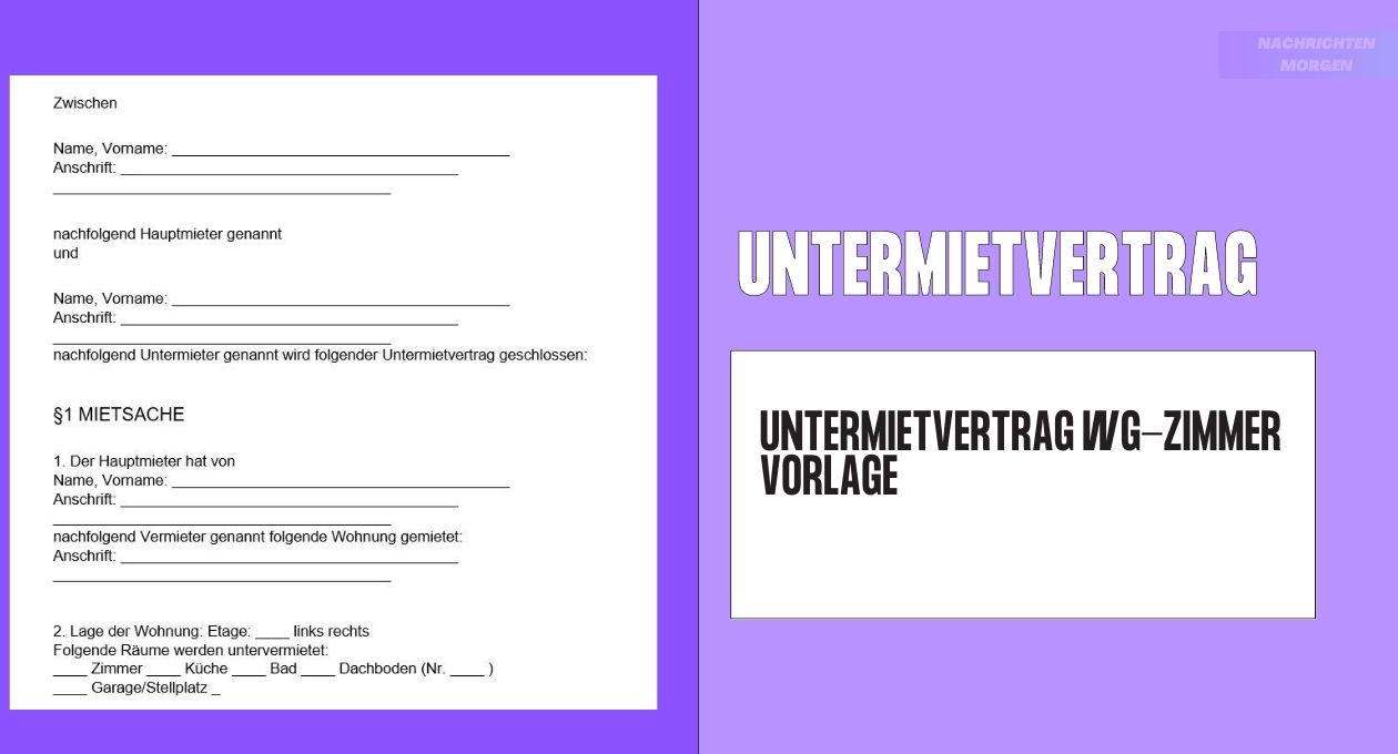 Untermietvertrag