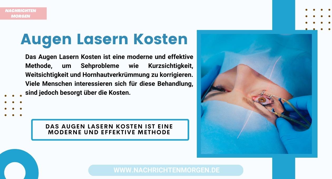 augen lasern kosten