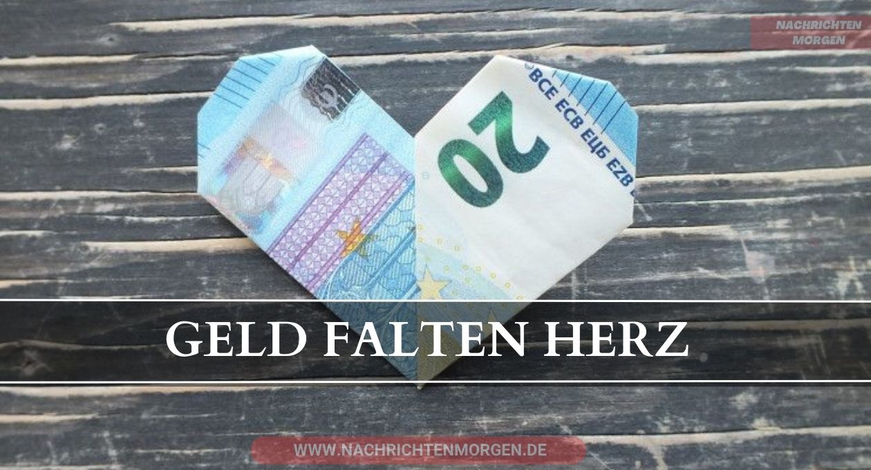 geld falten herz