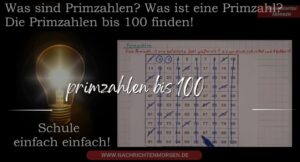 primzahlen bis 100