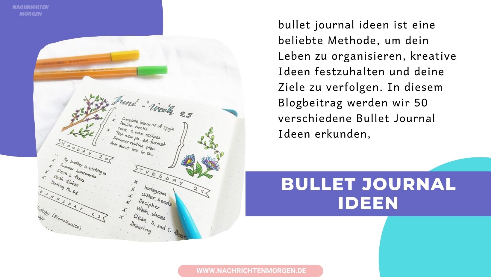 bullet journal ideen