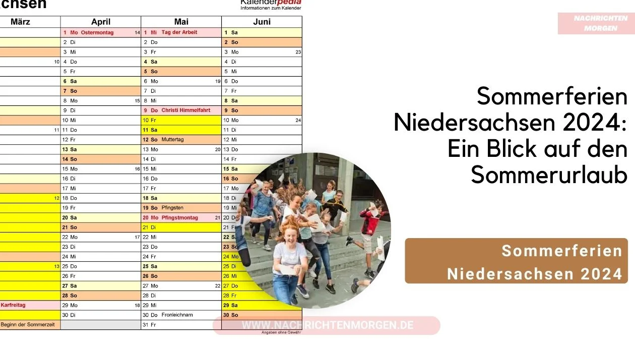 Sommerferien Niedersachsen 2024