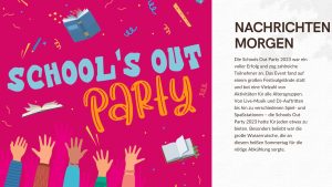 Schools Out Party Das ultimative Sommerfest