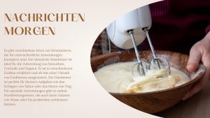 Strommixer Innovation in der Küche